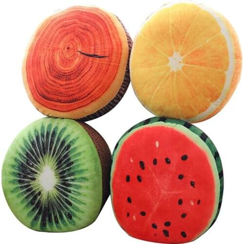 Custom New Style High Quality Design Cartoon Long Animal fruit Pillow Cheap Price For Watermelon Pillow