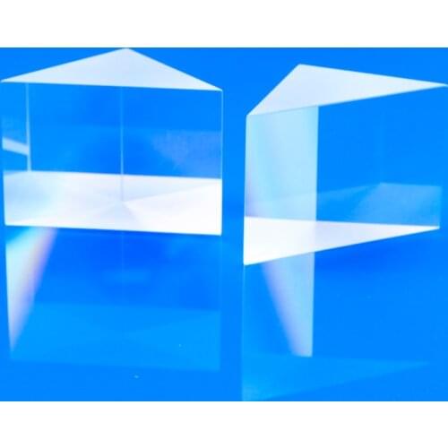 20X20X20MM 90 Degree Total Reflection Physical Experiment Ray Refraction of Optical Glass Right Angle Triangle Isosceles Prism