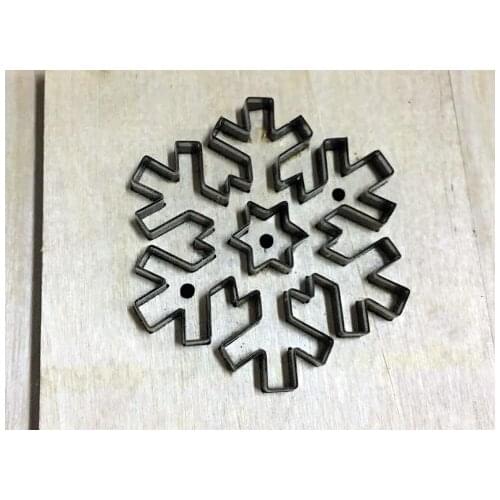 Diy snowflake leather craft punch hand tool leave shape die cut knife mould