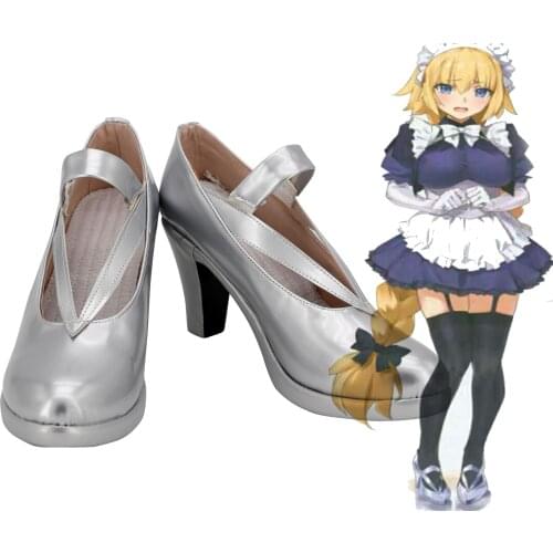 Fate Grand Order Cosplay Joan of Arc Shoes Boots Custom Made Halloween Shoes Cosplay