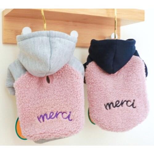 Dog Hoodies Autumn Winter Warm Pet Clothes for Chihuahua Shih Tzu Pet Small Puppy Dog Sweatshirt Coat Pets Clothing XS-XL