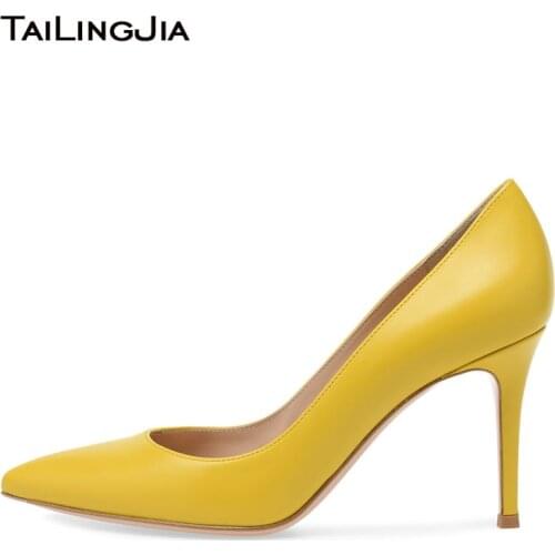 Classic Pointed Toe Dress Shoes For Women High Heel Basic Pumps Office Lady High Heels Ladies Heeled Court Shoes Woman Footwear