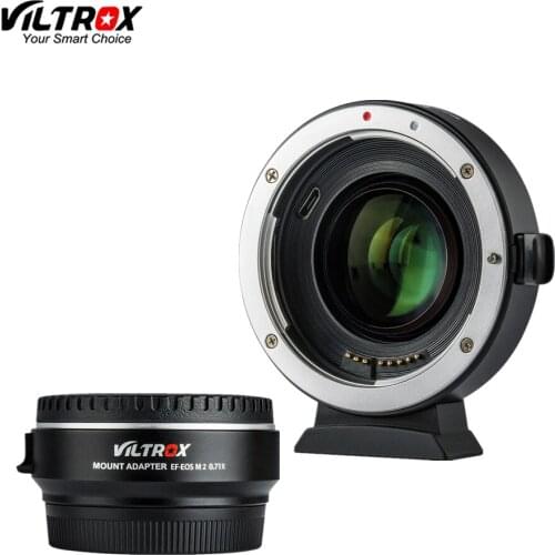 Viltrox EF-EOS M2 Focal Reducer Booster Lens Adapter Auto Focus 0.71x For Canon EOS M Camera EF Mount Lens Adapter Viltrox
