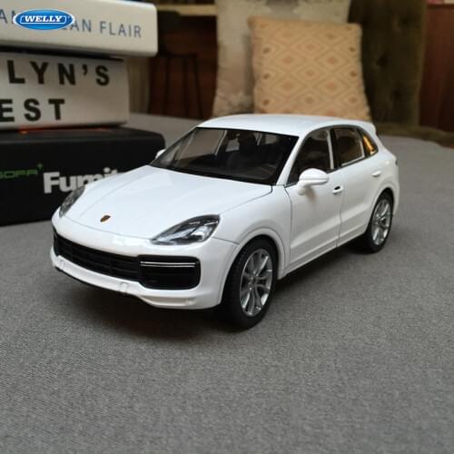 Welly 1:24 Porsche Cayenne car alloy car model simulation car decoration collection gift toy Die casting model boy toy