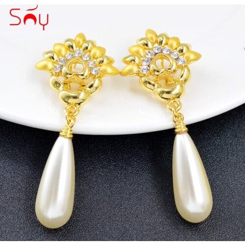 Sunny Jewelry Romantic Jewelry Findings Big Earrings For Women Long Drop Dangle Earrings For Wedding Party Hot Selling Earrings