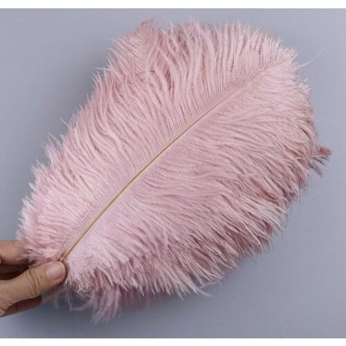 15-20CM Elegant White Ostrich Feathers DIY Jewelry Making Accessory Wedding Costume Decoration Fluffy Plumes For Craft Wholesale
