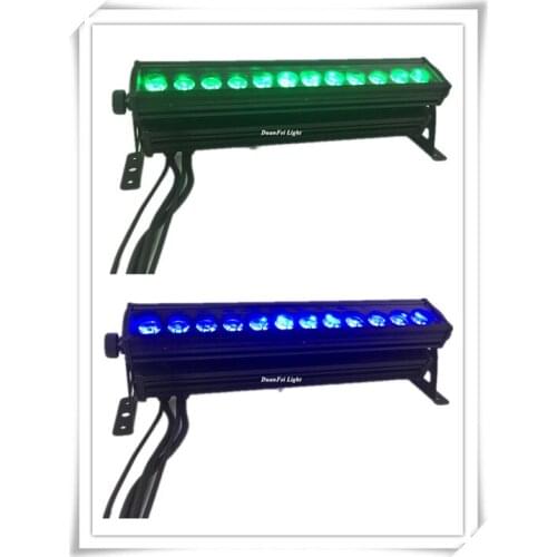 8 pieces landscape led light bar uplighting outdoor led wall washer light rgbwa 12x15w