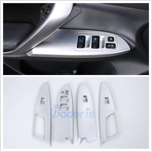 Accessories For Mitsubishi Eclipse Cross 2018 2019 2020 Interior Door Armrest Panel Window Switch Lift Buttons Cover Trim strips