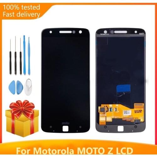 AMOLED For Motorola Moto Z xt1650 LCD For moto Z Droid XT1650-03 1650-05LCD Screen Touch Digitizer Assembly Display Burn-Shadow