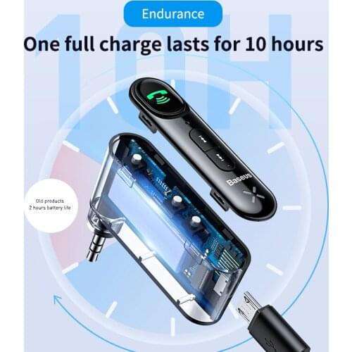 AUX Car Bluetooth Receiver 3.5MM Jack Audio Music Bluetooth 5.0 Car Kit Wireless Handsfree Speaker Bluetooth Car Stereo