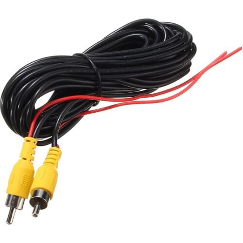 6m Car RCA Video Extension Cable Wire for Rear View Parking Camera IP67