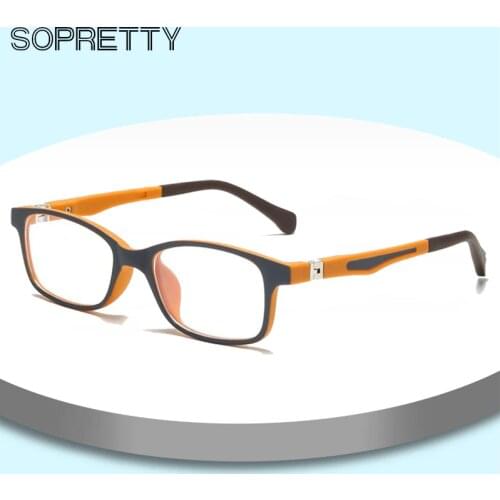 2020 Childrens Anti Blue Ray Glasses, Plastic Boys and Girls Goggles For Computer ,Prescription Myopia Glass Frames A1021