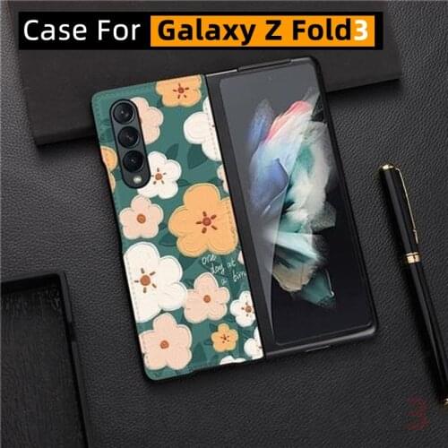 For Samsung Galaxy Z Fold3 case,Galaxy Z fold 3 case,w22 PU Case