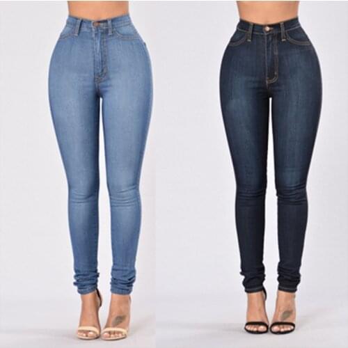 New 2020 High Waist Jeans Boyfriend Jeans For Women Faddish Wash Fat Denim Skinny Jeans Woman Plus Size Push Up Pencil Mom Pants