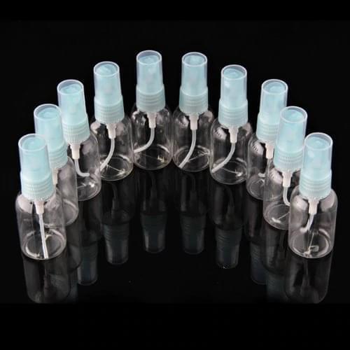 HHFF New 10 x 30ml Flacon Atomiseur Spray Vide en Plastique pr Eau de Toilette Bleu