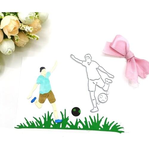 Julyarts Play Football Metal Dies for Card Making Cutting Dies New DIY Scrapbooking Cardstock Die Cut Stencils