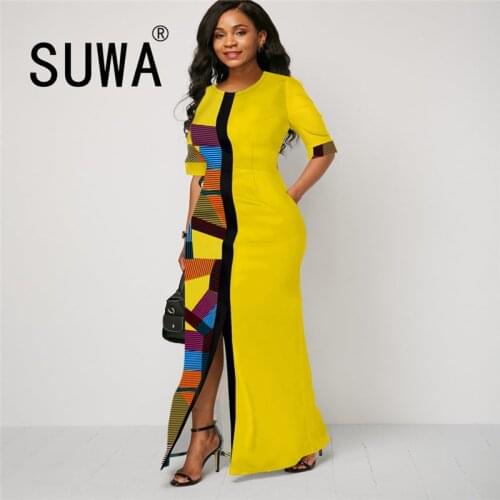 Tie Dye Contrast Patchwork Office Wear Elegant Fashion Clothes For Women Midi Dress Evening Party And Wedding Elegant Free Shipp