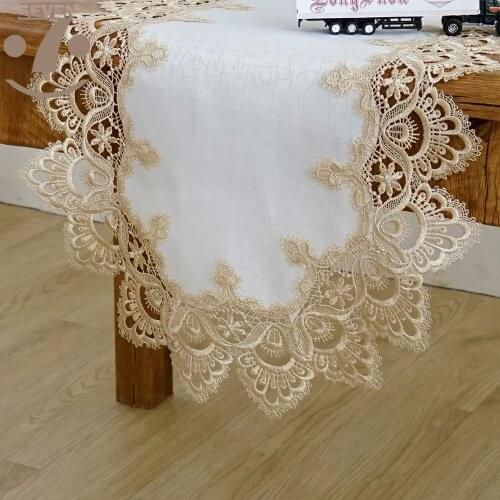 Creative Home Decorative Dining Banquet Birthday Festival GOld Colour Christmas Bells Embroidered Oval Table Runner
