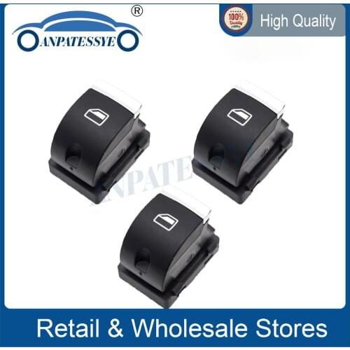 New Chrome Master Window Switch Control Button For Audi A3 8P A6 S6 RS6 C6 Q7 2004-2015 4F0959855B 4F0 959 855B 4F0 959 855 B
