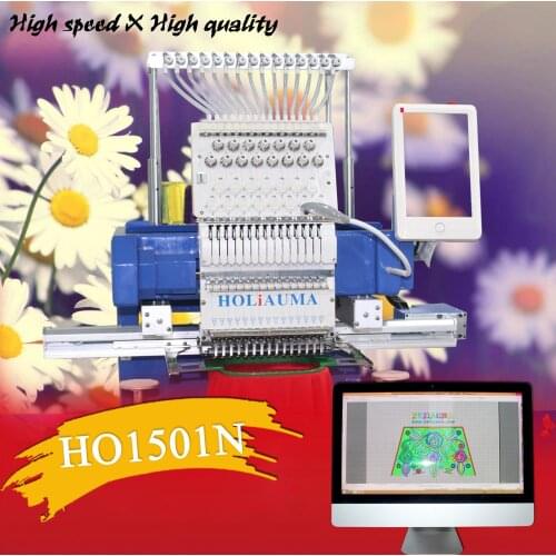 Single head Computerized Cap Flat Embroidery Machine for cap/3D cap/Tshirt with big embroidery area 450*650mm