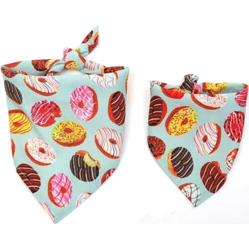Pet Dog Collar Bandanas Cute Cotton Collar Bandanas Puppy Cats Scarf Bibs Neckerchief Decorative Dog Accessories
