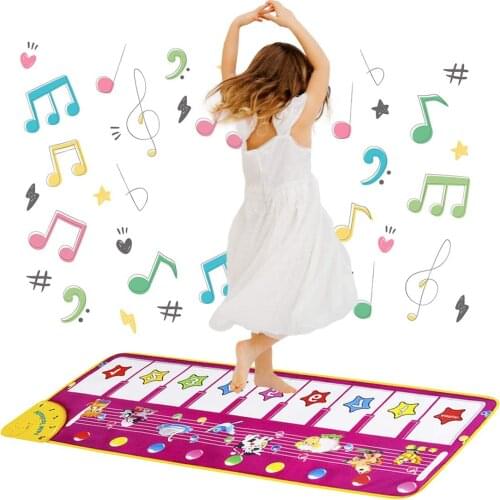 Piano Musical Mat Toys Kids Early Educational Musical Toys for Boys Girls Dance Mat Baby Boys Girls Toy Birthday Party