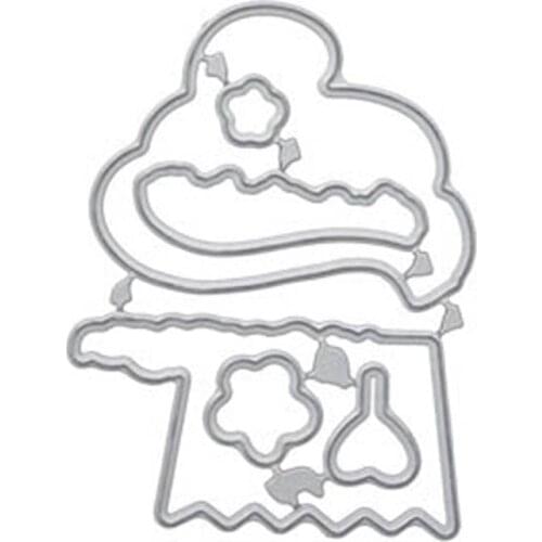 Cake Transparent clear stamp/coordinating die for DIY Scrapbooking/Card Making/Kids Christmas Fun Decoration Supplies