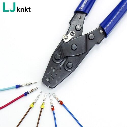 Manual crimping tool for automobile male and female wire connectors Multifunctional combination pliers Can crimp the dust plug