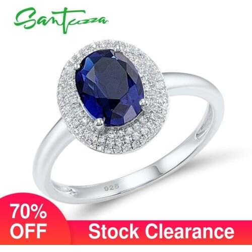 SANTUZZA Rings With Cubic Zirkonia For Women