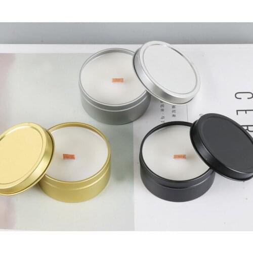 3 colors Soy Wax Candle Natural Plant Eco Friendly Bougie Scented Candles Tinplate Jars Package Pollution free