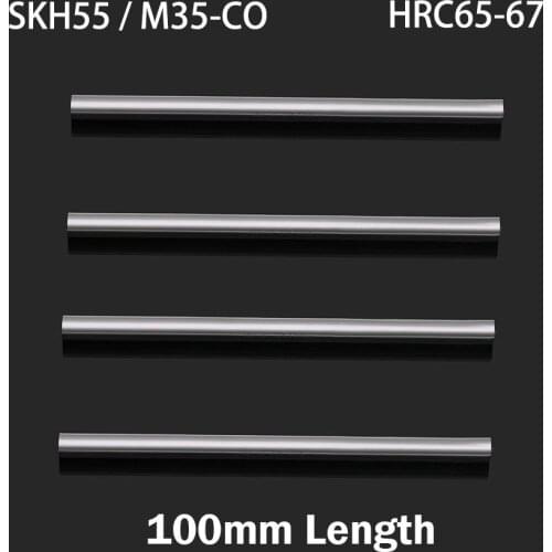 5.5mm 6mm 6.5mm 100mm Length M35 CO HSS SKH55 HRC65-HRC67 Jobber Drill Bit Boring Round CNC Cutting Turning Lathe Tool Bar Rod