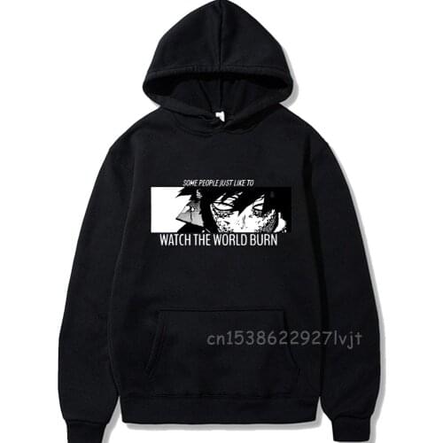 My Hero Academia Hoodies Men Women Hip Hop Sweatshirt Dabi Eyes Anime Black Hoodies Tops Premium Cotton Clothes