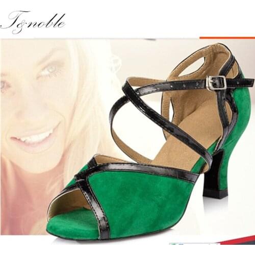 Dance Shoes Womens Ballroom Salsa Latin Shoes Sandals Green Sexy Dance Shoes Party Shoes Scandals Bronze Soft Boots High Heels