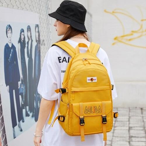 Large Capacity Girls School Bags Students Bag Women High Quality Backpack 15.6 Inch Laptop Travel Waterproof Backpacks