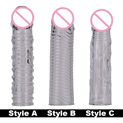 Yunman Soft Penis Enlargement Sleeve Erection Reusable Condom Increase Friction Massage Vagina Sex Toy For Man