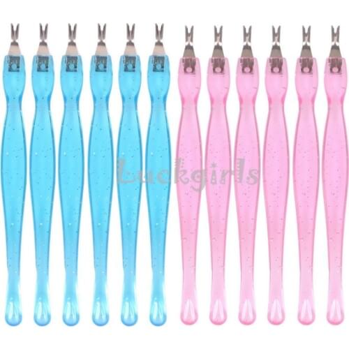 12 pcs Quality Dead Skin Fork Nipper Pusher Trimmer Callus Cuticle Remover Manicure Pedicure Stainless Steel Nail Art Tools