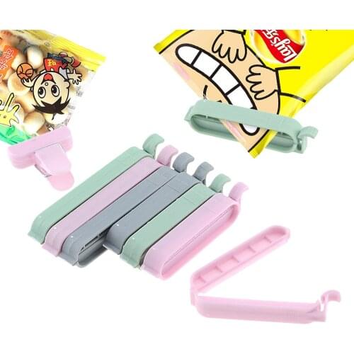 12Pcs/set Plastic Bag Sealer Snack Fresh Food Storage Bag Clips Kitchen Tool accessories Mini Vacuum Sealing Clamp Food Clip