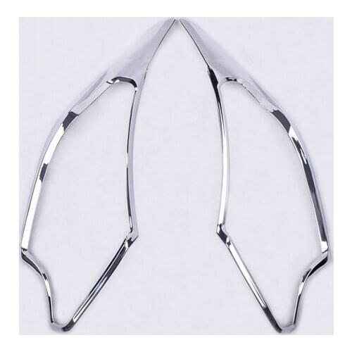 2pcs 2016 ABS Car Chrome Strips For Mitsubishi L200 Triton Accessories Headlamps Cover Trim For Mitsubishi L200 Triton 2015-2017