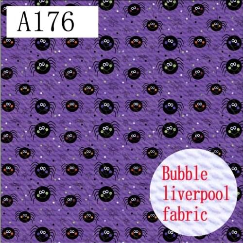 50cm*145cm 4 Way Stretch Spandex Knit Halloween Printed Bullet Texture Liverpool Fabric For Baby Head Wrap A176