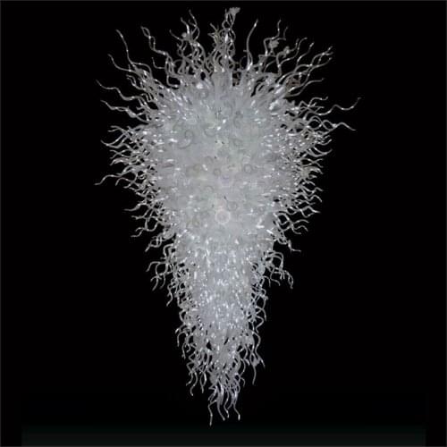 Free Air Shipping Staircase Hand Blown Glass Chandelier Modern Kitchen Design Multi Colored Crystal Led Chandeliers Lights