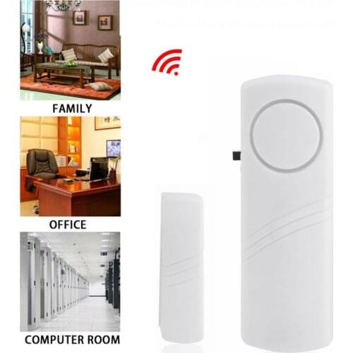 White Door Window Wireless Burglar Alarm with Magnetic Sensor Home Safety Wireless Longer System Security Device