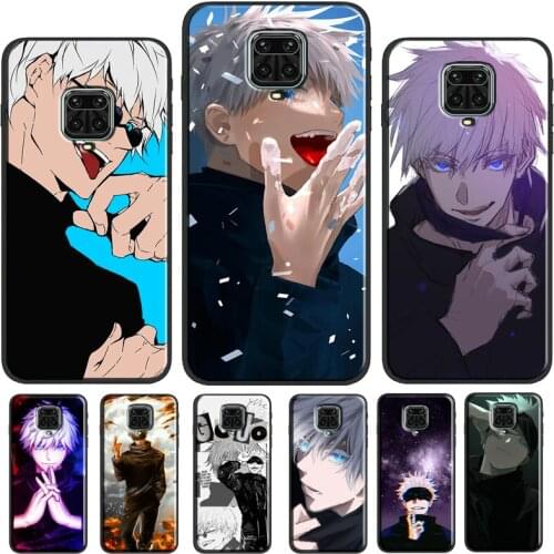 Jujutsu Kaisen Satoru Gojo Case For Xiaomi Redmi Note 8 9 Pro Note 9S 8T 9 9C 9A 9T Cover For Redmi Note 10 Pro Shell