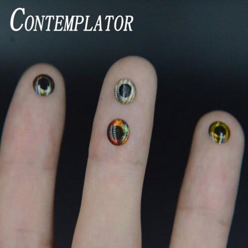 CONTEMPLATOR fly tying 4D realistic holographic fishing eyes 80pcs 4styles Streamers Baitfish DIY eyes fly fishing accessories