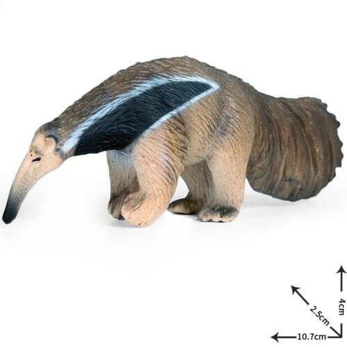 Simulation Anteater Solid Animal Model Action Figure Wild Animal Action Figures Collection PVC Children Cognitive Toy