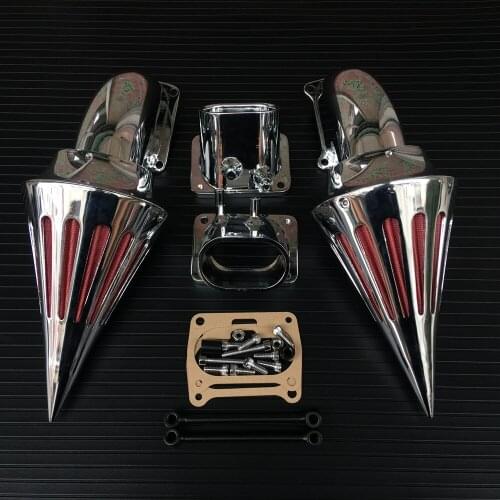 Chrome/Black Spike Air Cleaner Intake Filter Kits For Suzuki Boulevard M109 M109R