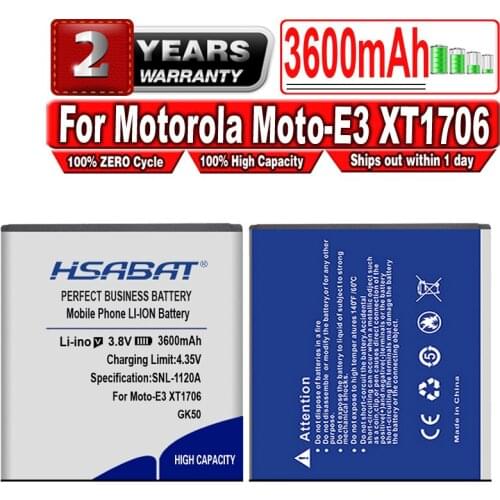HSABAT Motorola Moto E3 Batteries