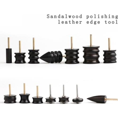 Black Ebony Wood Leather Tool Grinding Burnisher Polished Rods, Leather Slicker Burnishing Tool, Electric Polishing Machine, DIY