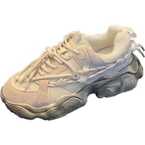 Spring And Summer Fashion Casual Ladies Sneakers Comfortable And Breathable Thick-soled Womens Shoes Designer Flat Shoes Women