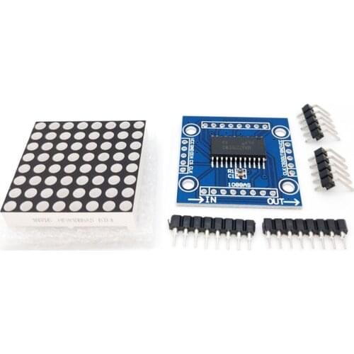 Dot matrix display module MAX7219 single-chip control module DIY kit
