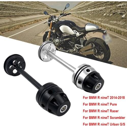 Motorcycle Rear Wheel Axle Fork Wheel Protector Crash Slider For BMW R nineT 2014-2018 R nineT/Pure/Racer/Scrambler/Urban G/S